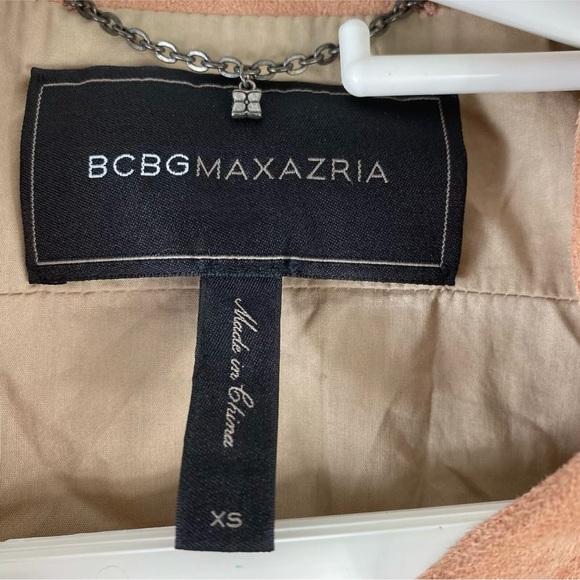 BCBG cropped jacket, apricot suede - Picture 3 of 6